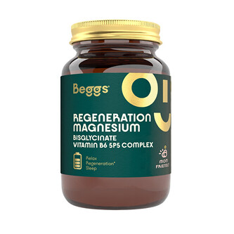 Beggs Magnesium bisglycinate + vitamin B6 P5P Complex 60 kapslí