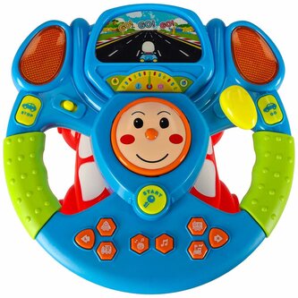 Interaktivní dětský volant simulátor s hudbou a světly