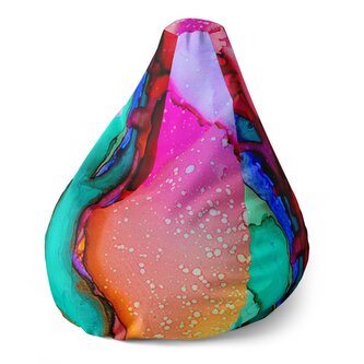 Dětský sedací vak Pear Barvičky: 70 x 95 x 15 cm