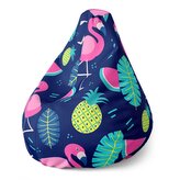 Dětský sedací vak Pear Růžoví plameňáci: 70 x 95 x 15 cm