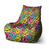 Dětský sedací vak Bean Veselé ovoce: 60 x 70 x 70 cm