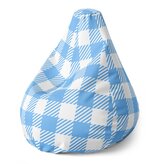 Dětský sedací vak Pear Košilový vzor: 70 x 95 x 15 cm