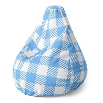 Dětský sedací vak Pear Košilový vzor: 70 x 95 x 15 cm