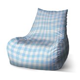 Dětský sedací vak Bean Čtvercový vzor: 60 x 70 x 70 cm