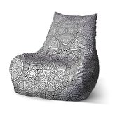 Dětský sedací vak Bean Hvězdy mehendi: 60 x 70 x 70 cm