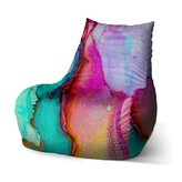 Dětský sedací vak Bean Barvičky: 60 x 70 x 70 cm