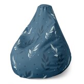 Dětský sedací vak Pear Modré klásky: 70 x 95 x 15 cm