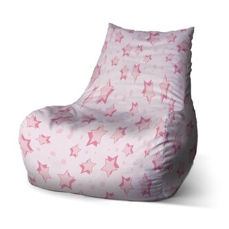 Dětský sedací vak Bean Růžové hvězdičky: 60 x 70 x 70 cm
