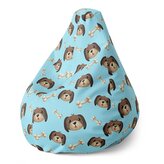 Dětský sedací vak Pear Pejsek s kostí: 70 x 95 x 15 cm