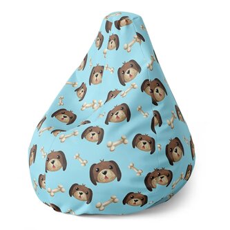 Dětský sedací vak Pear Pejsek s kostí: 70 x 95 x 15 cm