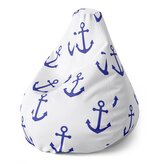 Dětský sedací vak Pear Modré kotvy: 70 x 95 x 15 cm