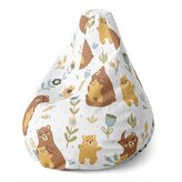 Dětský sedací vak Pear Medvědi: 70 x 95 x 15 cm