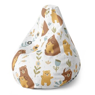 Dětský sedací vak Pear Medvědi: 70 x 95 x 15 cm