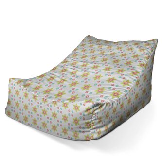 Dětský sedací vak Lounge Barevné kytičky: 80 x 95 x 50 cm