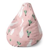 Dětský sedací vak Pear Lama a kaktusy: 70 x 95 x 15 cm