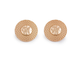 Kovový knoflík designový velikost 30", 38" - 5 ks - 2 (38") zlatá stř.