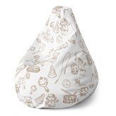 Dětský sedací vak Pear Dětská doprava: 70 x 95 x 15 cm