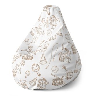 Dětský sedací vak Pear Dětská doprava: 70 x 95 x 15 cm