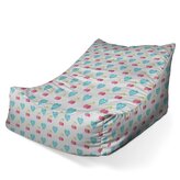 Dětský sedací vak Lounge Třešně a srdce: 80 x 95 x 50 cm