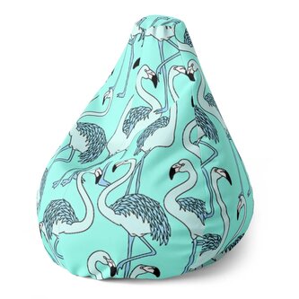 Dětský sedací vak Pear Plameňáci: 70 x 95 x 15 cm