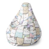 Dětský sedací vak Pear Kreslená koťátka: 70 x 95 x 15 cm