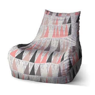 Dětský sedací vak Bean Tříbarevné jehlany: 60 x 70 x 70 cm