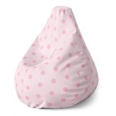 Dětský sedací vak Pear Růžové puntíky: 70 x 95 x 15 cm