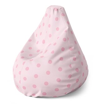 Dětský sedací vak Pear Růžové puntíky: 70 x 95 x 15 cm
