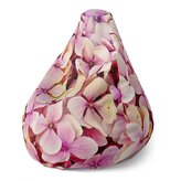 Dětský sedací vak Pear Růžové květy: 70 x 95 x 15 cm