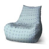 Dětský sedací vak Bean Srdce na modré: 60 x 70 x 70 cm