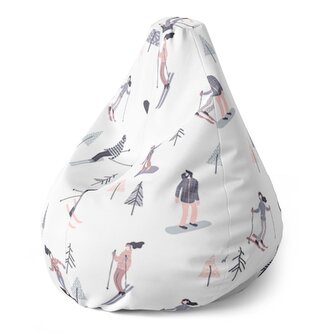 Dětský sedací vak Pear Lyžaři: 70 x 95 x 15 cm