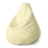 Dětský sedací vak Pear Žluté pletivo: 70 x 95 x 15 cm