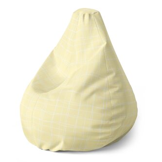 Dětský sedací vak Pear Žluté pletivo: 70 x 95 x 15 cm