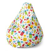 Dětský sedací vak Pear Dětské obrázky: 70 x 95 x 15 cm