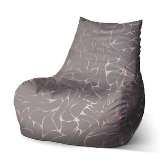 Dětský sedací vak Bean Béžové vzorce : 60 x 70 x 70 cm