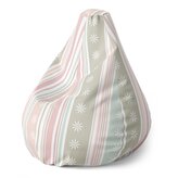 Dětský sedací vak Pear Pruhy a tečky: 70 x 95 x 15 cm