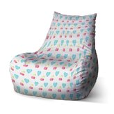 Dětský sedací vak Bean Třešně a srdce: 60 x 70 x 70 cm