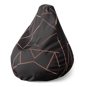 Dětský sedací vak Pear Růžové obrazce: 70 x 95 x 15 cm