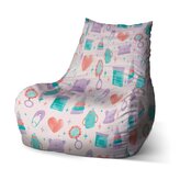 Dětský sedací vak Bean Chrastítko a čepičky: 60 x 70 x 70 cm