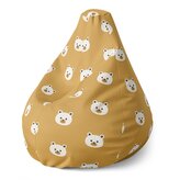 Dětský sedací vak Pear Roztomilí medvídci: 70 x 95 x 15 cm