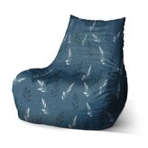 Dětský sedací vak Bean Modré klásky: 60 x 70 x 70 cm