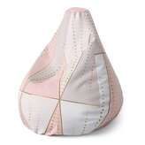 Dětský sedací vak Pear Růžovošedé jehlany: 70 x 95 x 15 cm