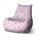 Dětský sedací vak Bean Růžové hvězdy: 60 x 70 x 70 cm