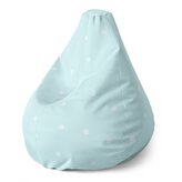 Dětský sedací vak Pear Tečky na bledě modré: 70 x 95 x 15 cm