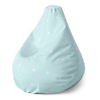 Dětský sedací vak Pear Tečky na bledě modré: 70 x 95 x 15 cm