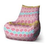 Dětský sedací vak Bean Barevné šupiny: 60 x 70 x 70 cm