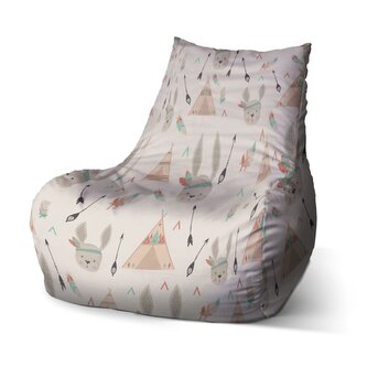Dětský sedací vak Bean Zajíček indián: 60 x 70 x 70 cm