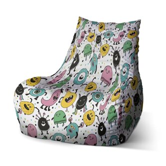 Dětský sedací vak Bean Příšerky: 60 x 70 x 70 cm