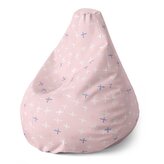 Dětský sedací vak Pear Barevné křížky: 70 x 95 x 15 cm
