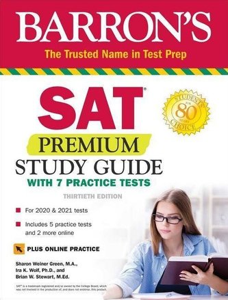 Barron's SAT Premium Study Guide with 7 Practice Tests
